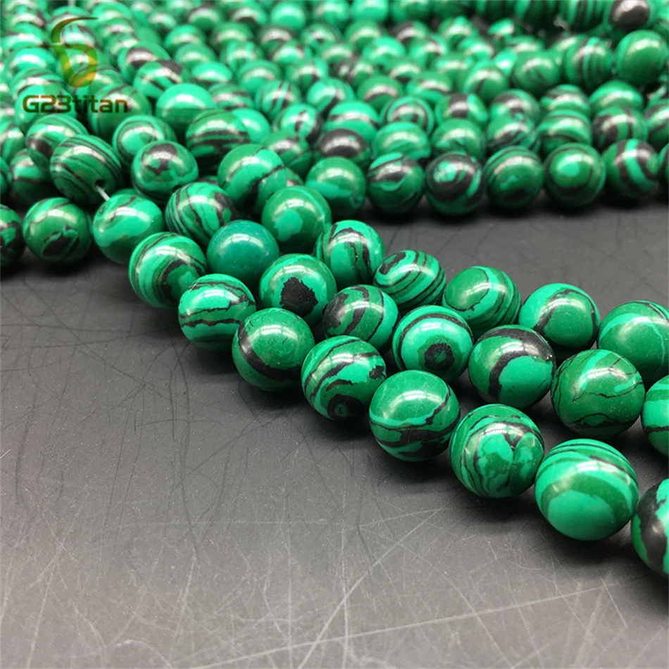 Charming Malachite Stone Earrings 6mm 8mm Green Ball Ear Studs Hypoallergenic Titanium Earings for Women Men Minimalist Jewelry