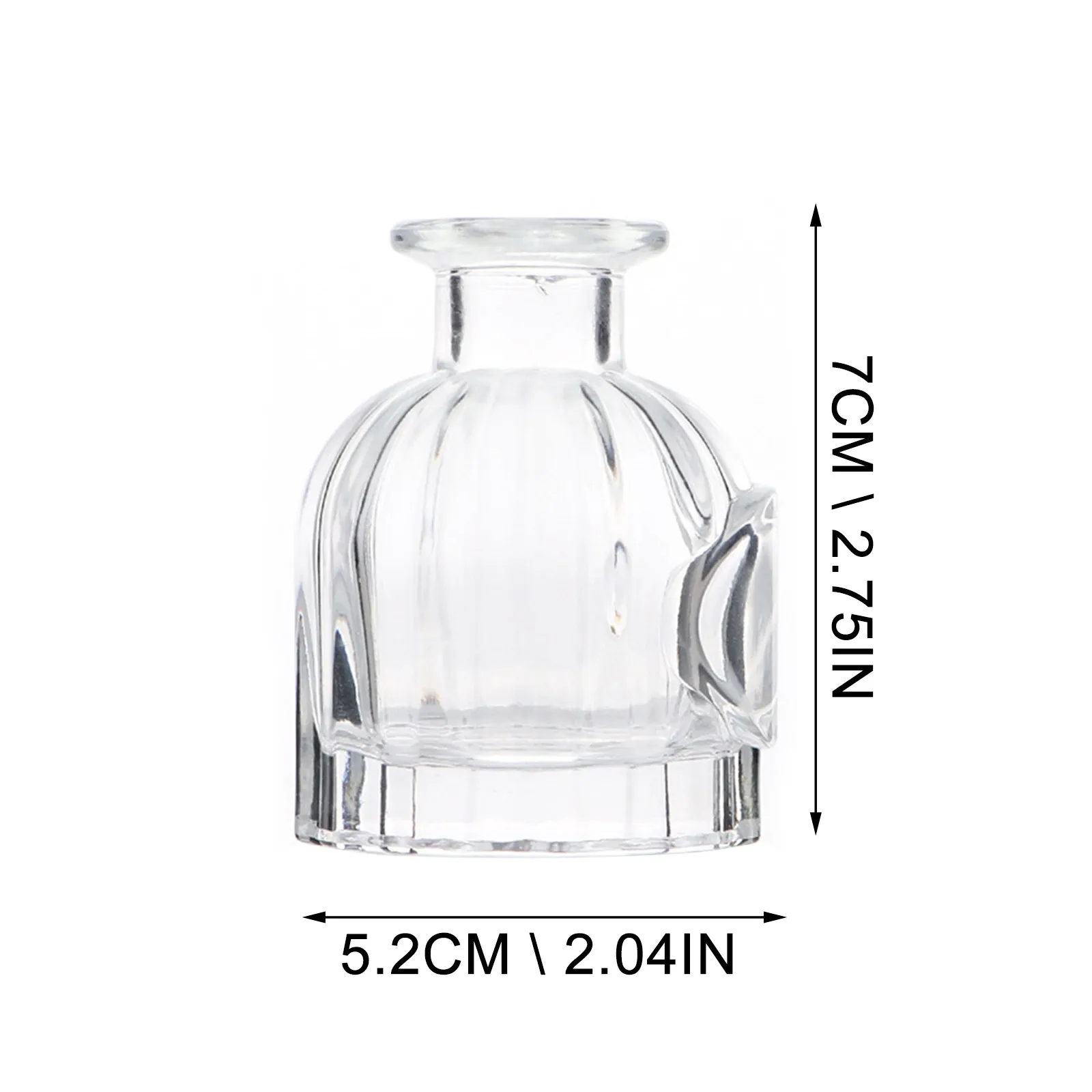 3Pcs Transparent Glass Diffuser Bottles Aromatherapy Containers Refillable Fragrance Release Bottles Healthy Safe for Home