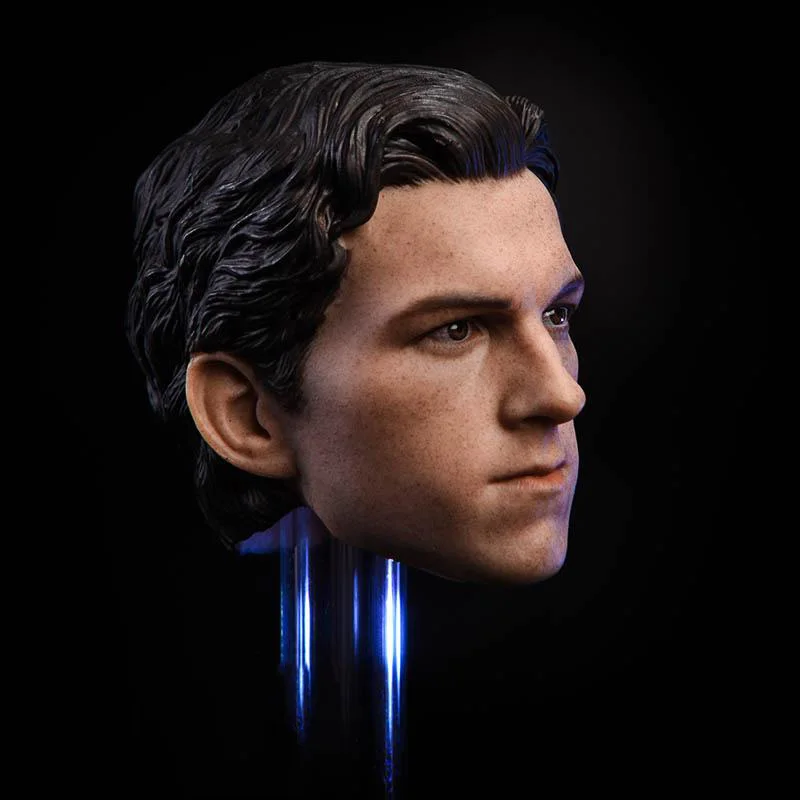 JXtoys – figurine Spider Boy Tom Holland en PVC, modèle de sculpture de tête masculine adapté au corps de 12 pouces, 1/6, JX016