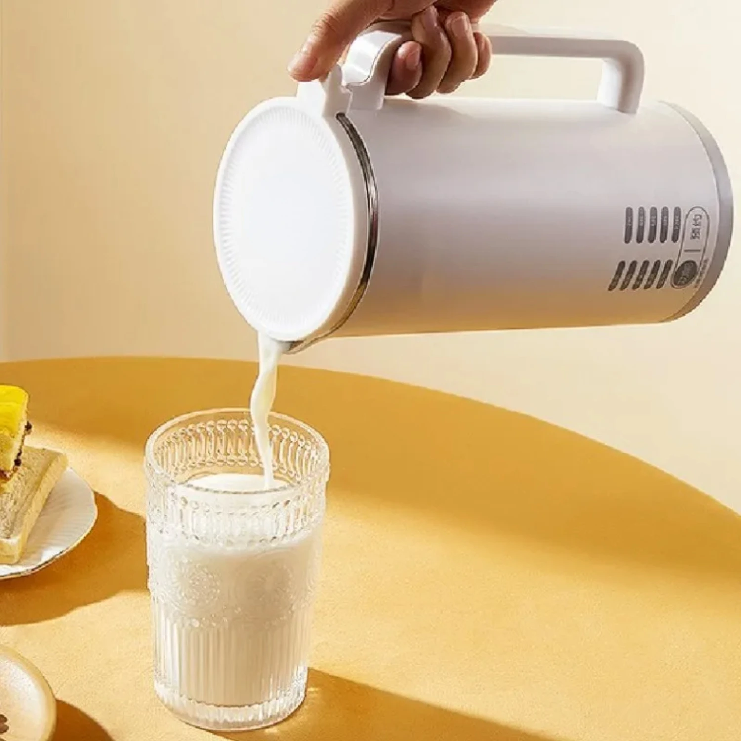 Nieuwe Compacte Draagbare Mini Multifunctionele Automatische 220V Sojamelk Maker Met Warmteblender Wandbreekmachine En Juicer - Perfe