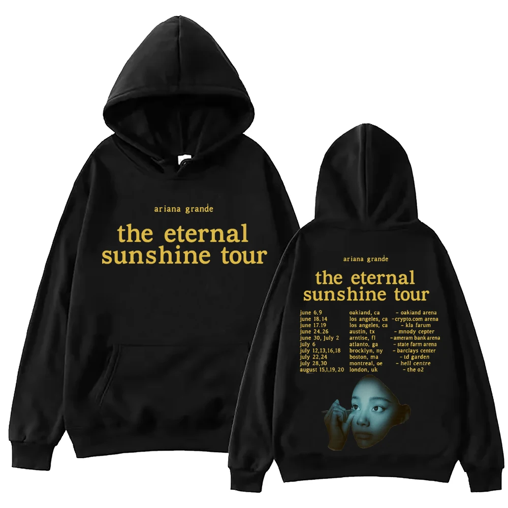Ariana-Grande Eternal Sunshine Tour Hoodie Harajuku Hip Hop Pullover Tops Sweatshirt Gift