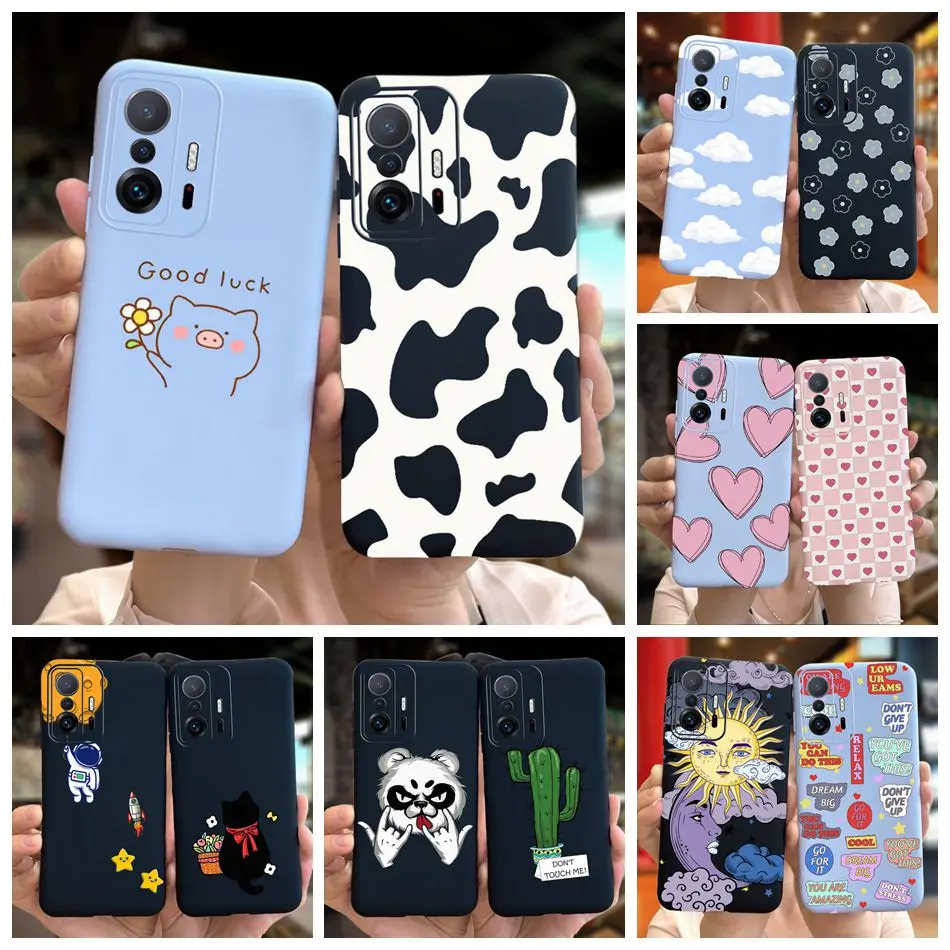 For Xiaomi Mi 11T Pro Case Mi 11T Funda Cartoon Soft Silicone TPU Cover For Xiaomi Mi11t Pro Redmi Note 11T 11 T 5G Phone Cases