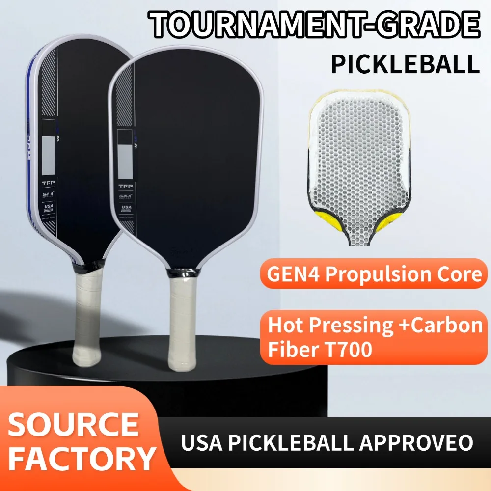

Ben Johns Pro IV 16mm Pickleball Paddle GEN 4 TFP Foam Core With Toray T700 Carbon Fiber Surface Free Paddle Cover