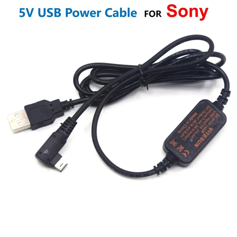 DSLR Power Bank Charger AC-PW10AM USB Cable 8V For Sony A77 A99 A100 A200 A290 A350 A380 A390 A450 A550 A700 A850 A900 Nex-VG10