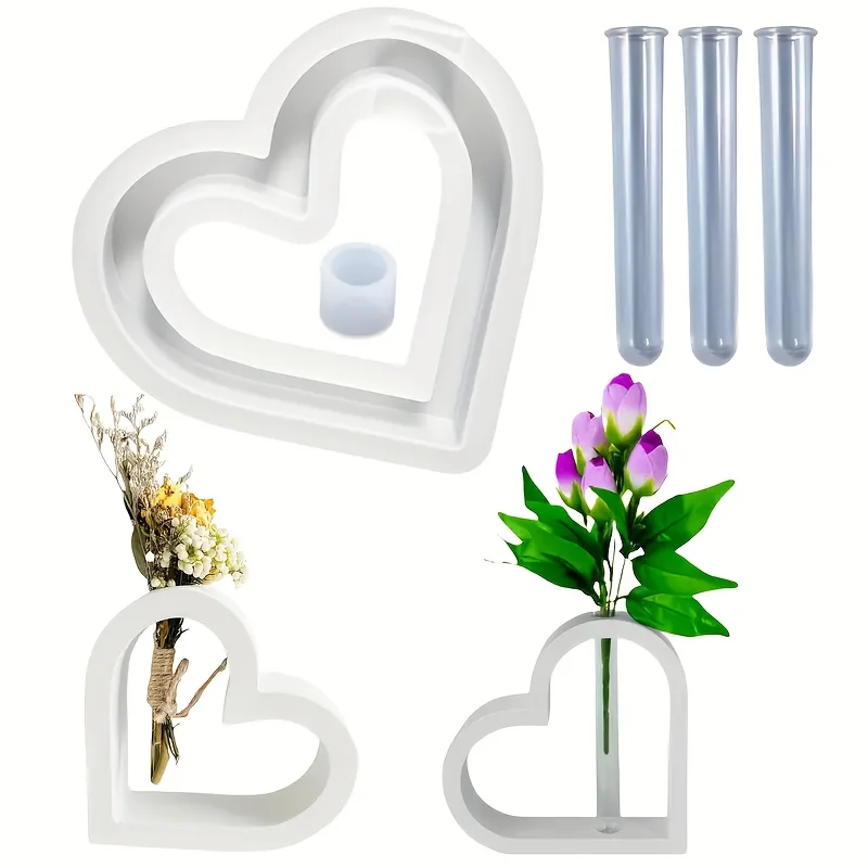 Resin Casting Molds 5pcs/Set Hydroponic Silicone Mold Gypsum Casting Hydroponic Mold for Home Decoration Mold