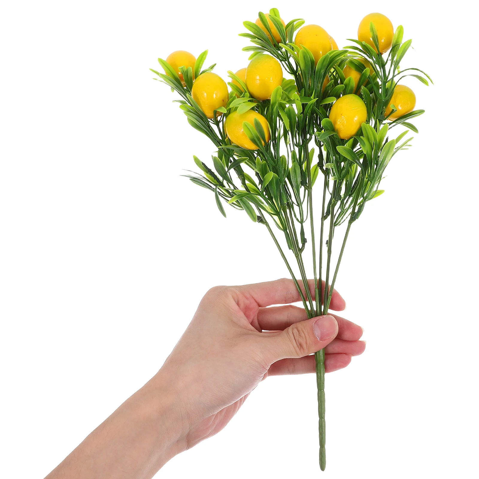 

3 pcs Lemon Bouquets Artificial Fake Lemon Branches Simulation Fruit For Kitchen Table Centerpiece Home Party Decoration Fruits