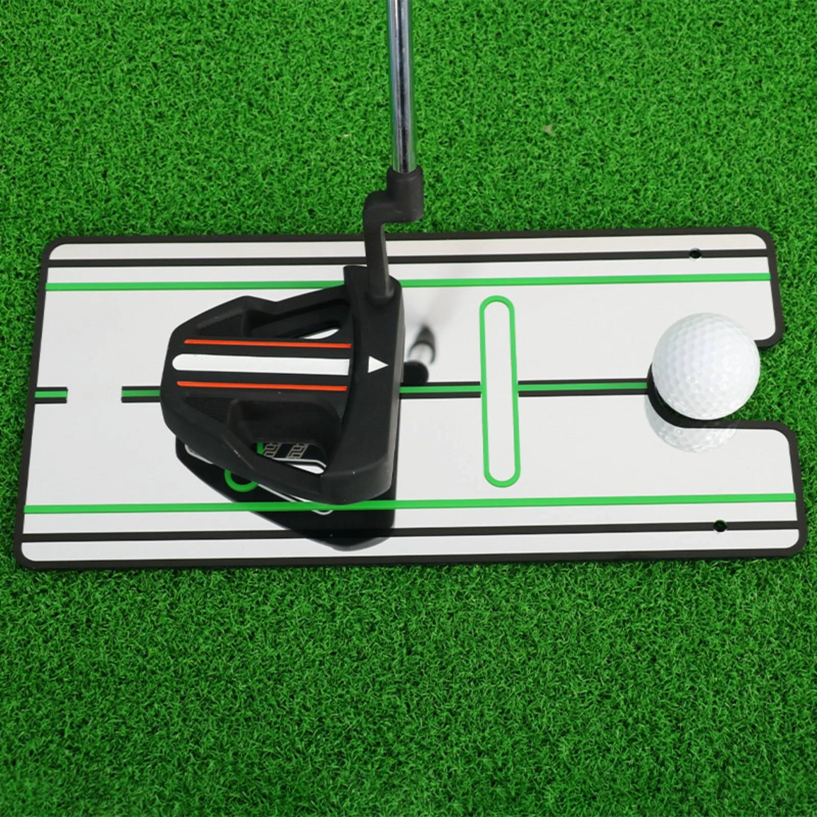 Putting Alignment Board Instant Feedback Putting Board with Guardian Sleeve Training Aid Lightweight Aid Flat for Golfers