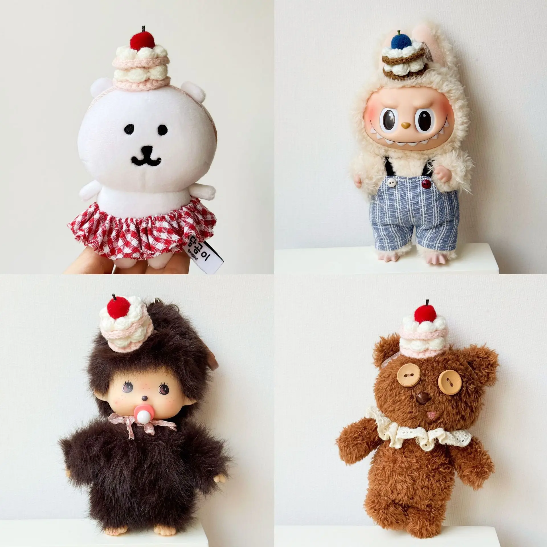 

Вязаная шапка для торта 17 см, шапка ручной работы, кукла 10 см, вязаная крючком шапка высокого качества, модная и универсальная креативная шапка для торта