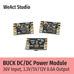 WeAct Buck adım aşağı güç modülü DC/DC 36V maksimum giriş 3.3V/5V/12V çıkış 0.6A maksimum akım