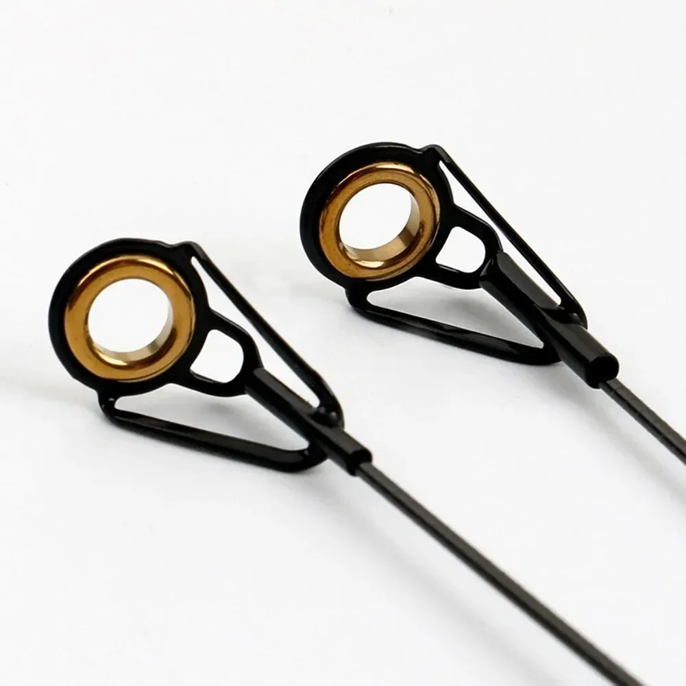 1 قطعة أدلة قضيب الصيد رائجة البيع قضيب تلميح حلقة توجيه علوية لقضبان الصيد إصلاح بناء القطب خط العين خواتم أجزاء أداة #2