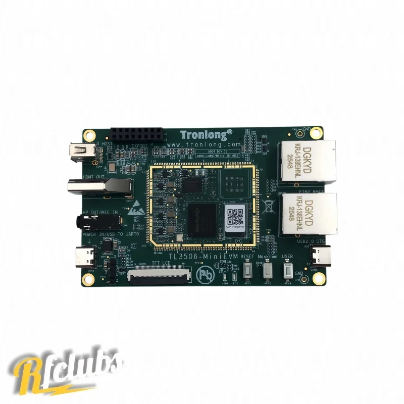 Rockchip RK3506J Industrial Platform 256MB DDR 256MB NAND Flash Triple-Core A7 1.5GHz Dual Ethernet Dual CAN-FD