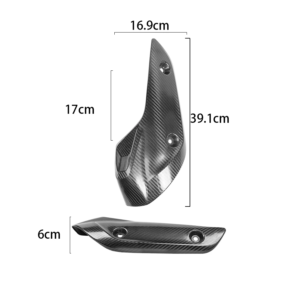 T-MAX530 Motorcycle Exhaust System Link Pipe Carbon Fiber Heat Shield Cover Guard Anti-Scalding Shell For Yamaha TMAX530 TMAX560 view 6