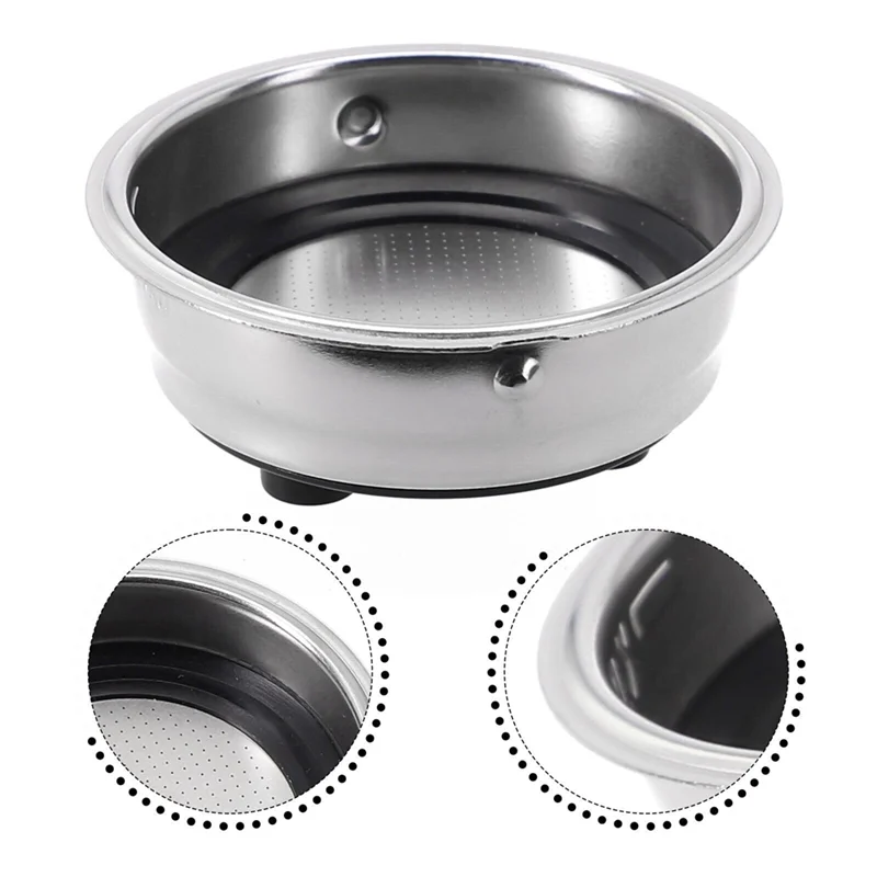AF93-Stainless Steel Coffee Filter Basket 51Mm Coffee Portafilter Basket Detachable Espresso Machine Portafilter Basket
