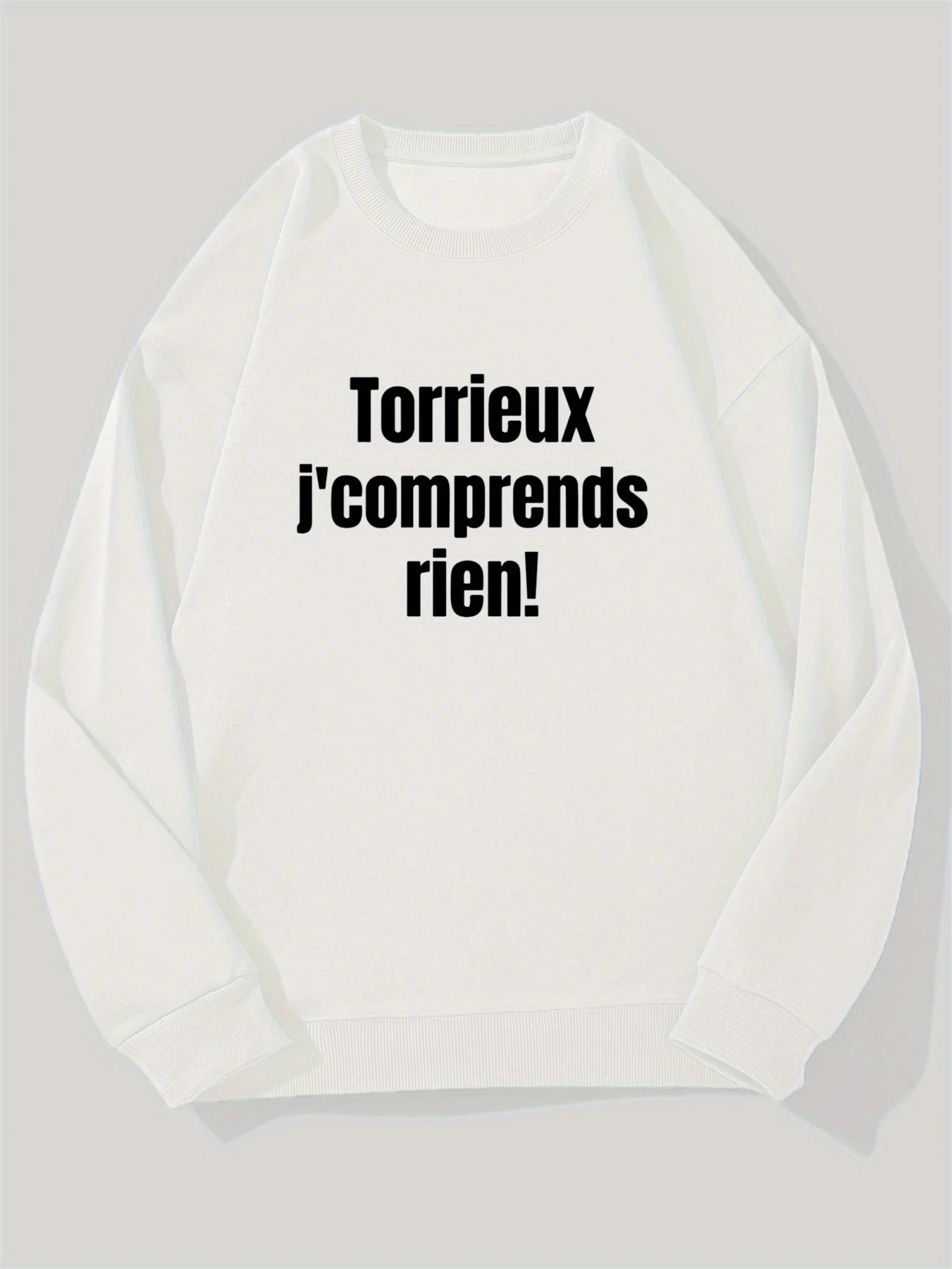 

Торrieux j'ai tome! Повседневный свитер с круглым вырезом