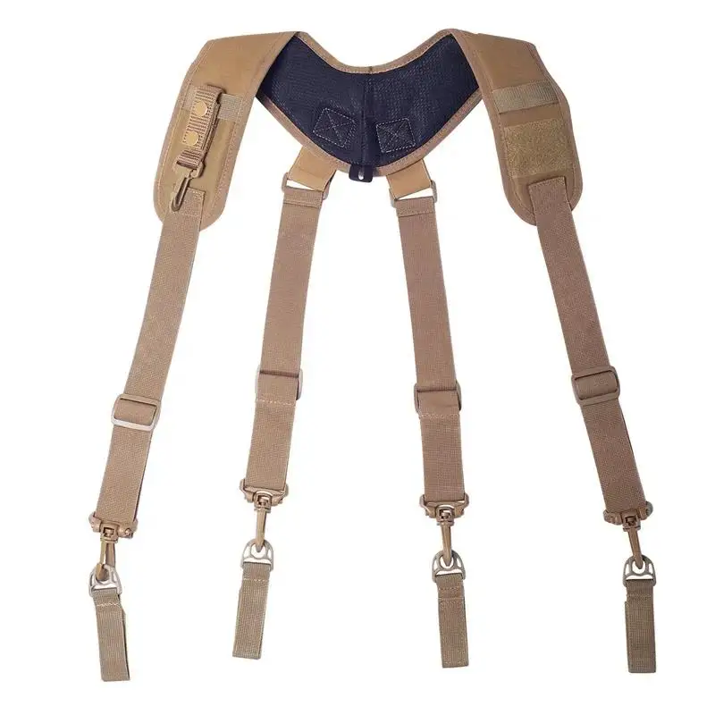 Heavy-Duty Men's Y-Type Suspenders - Tool Weight Reduction Straps For Work Belt With Tool Bag Hanging Capacity