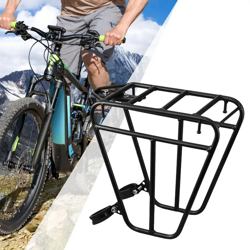 

Bicycle Cycle Front Rack Cycling Accessories Front Bracket Luggage Shelf Cargo Rack Mountain Bike Front Rack 30x14x27.4cm