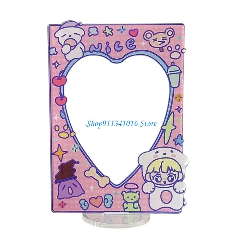 

Standing Card Holder,Clear Acrylic Display Frame,Trading Card Case Protectors