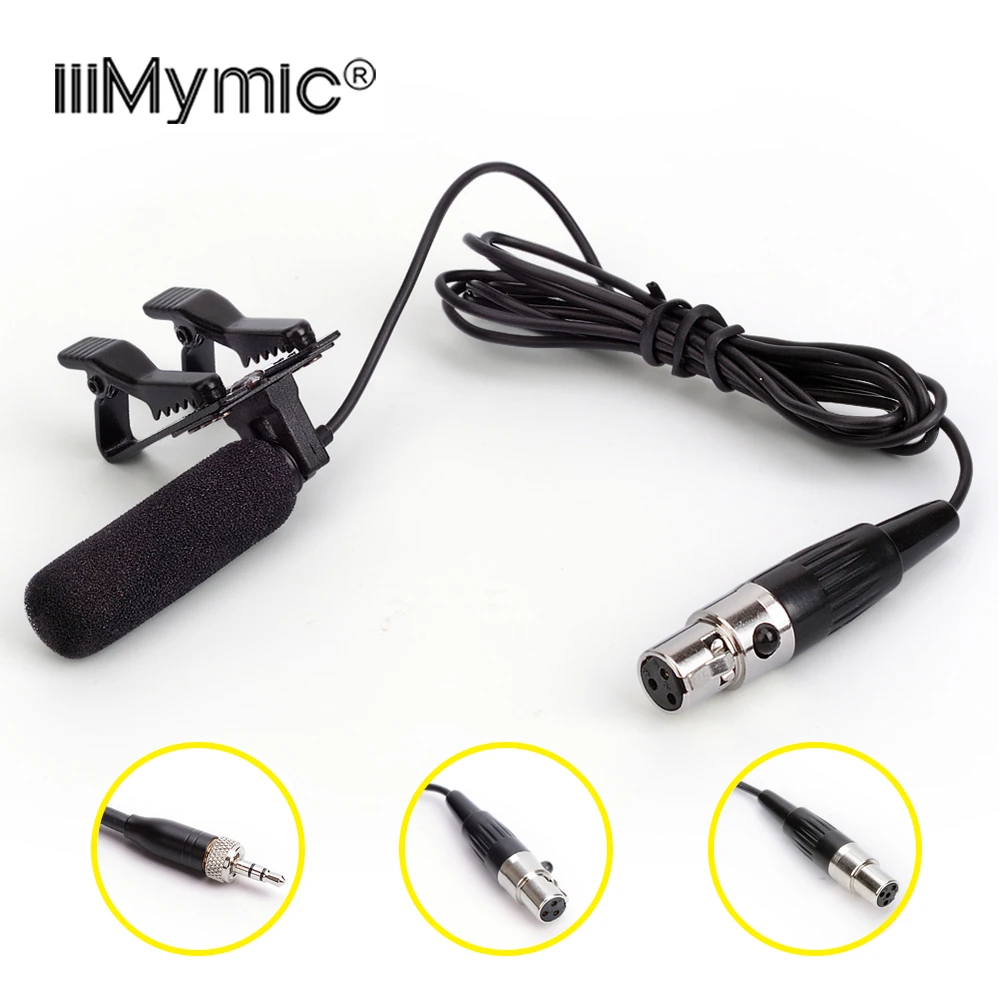 

Long Distance Sound-absorbing !! Pro 3Pin 4pin 3.5mm Lockable Lapel Microphone for AKG Shure Sennheiser Wireless Transmitter