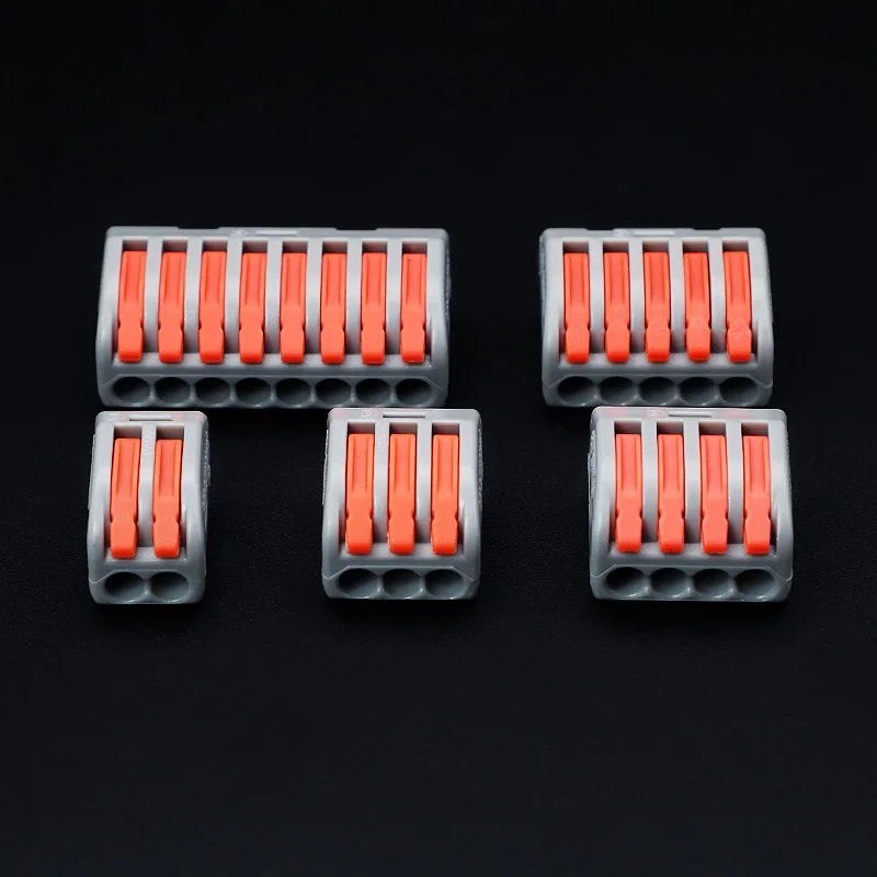 10pcs Quick Terminal Connector FM-212/ 213 /214 Hard And Soft Wire Parallel Connector Connector Press The Wire Terminal PCT image 3