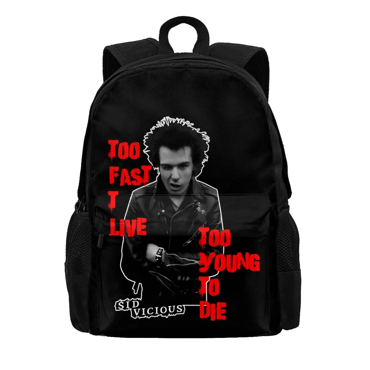 Sid Vicious Punk Rock,Sex Pistols,Brooklyn Large Capacity Backpack Newest Shoe Bag Gym Tote Bag Riding Backpack