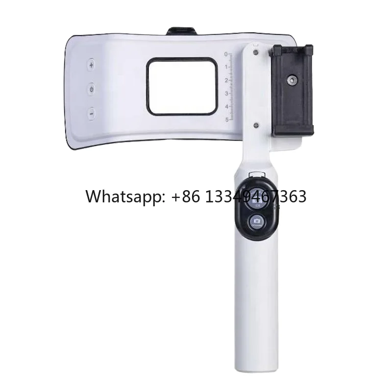 

Система для стоматологической фотографии с 3-мя группами светодиодных ламп и металлическим креплением для мобильного телефона