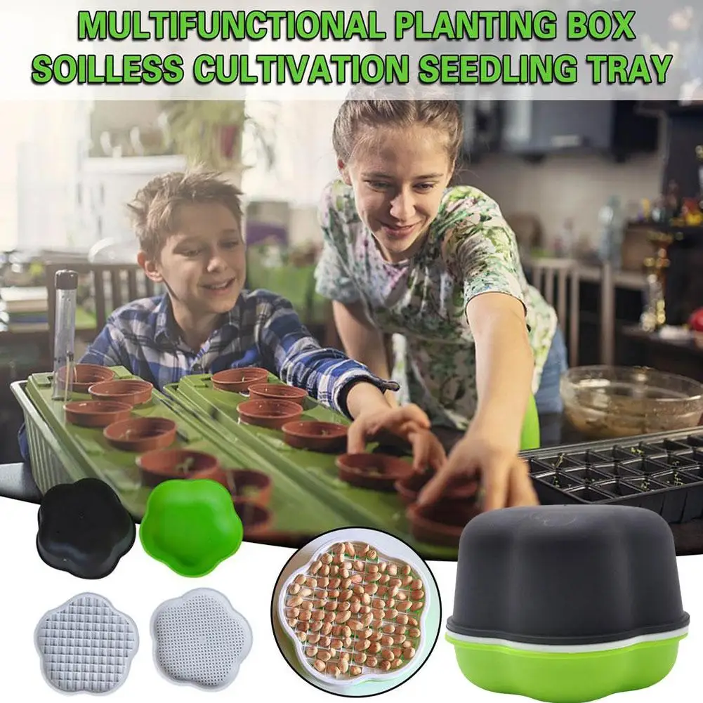 Multifunctional Plant Garlic Hydroponic Bean Sprout Sprout Planting Box Sprout Planting Pot Garden Supplies Seedling Tray