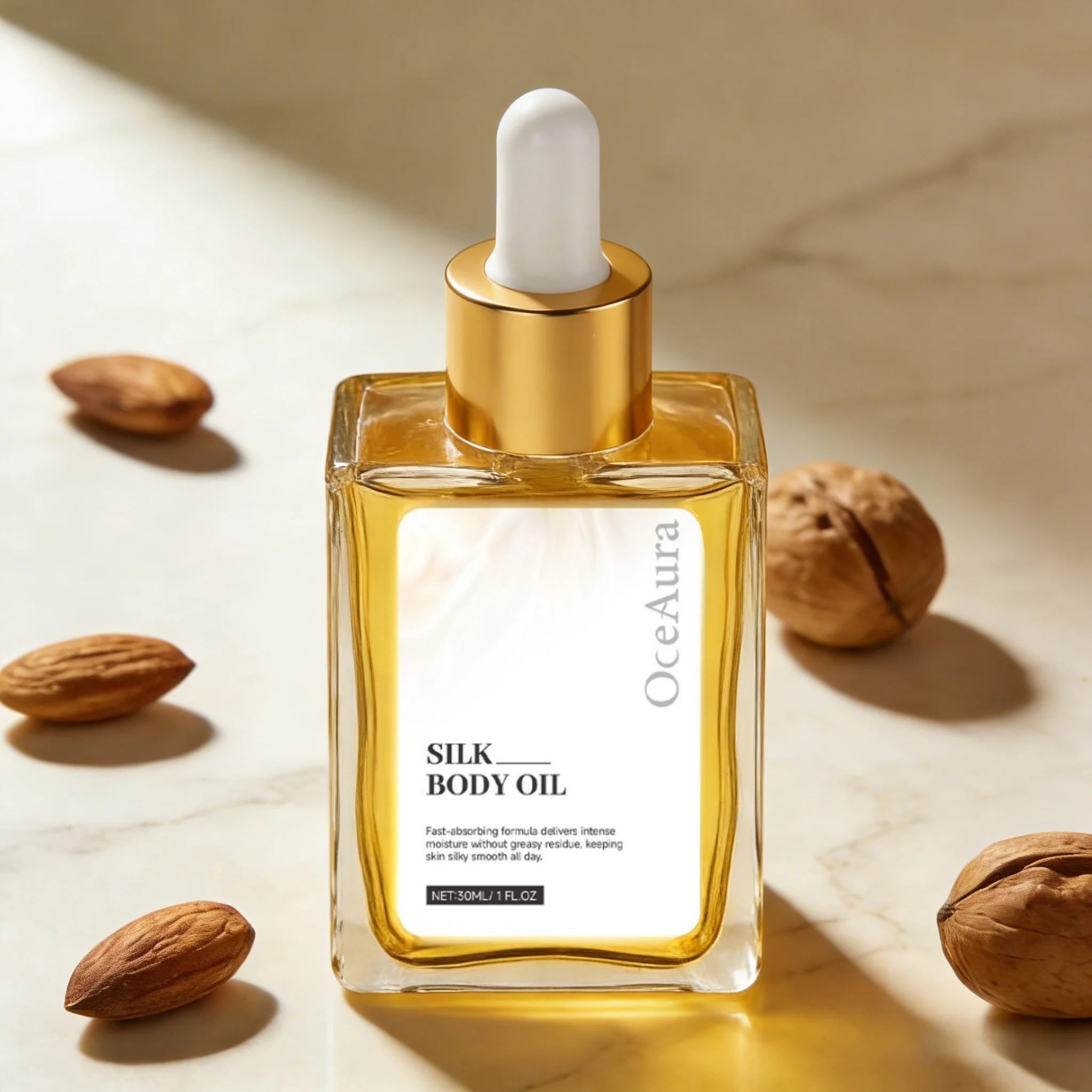 

Масло для тела OceAura Silk: смягчение, гладкость, осветление кожи, улучшение текстуры, глубокое увлажнение, омоложение. Массажное масло для тела с маслом сладкого миндаля.