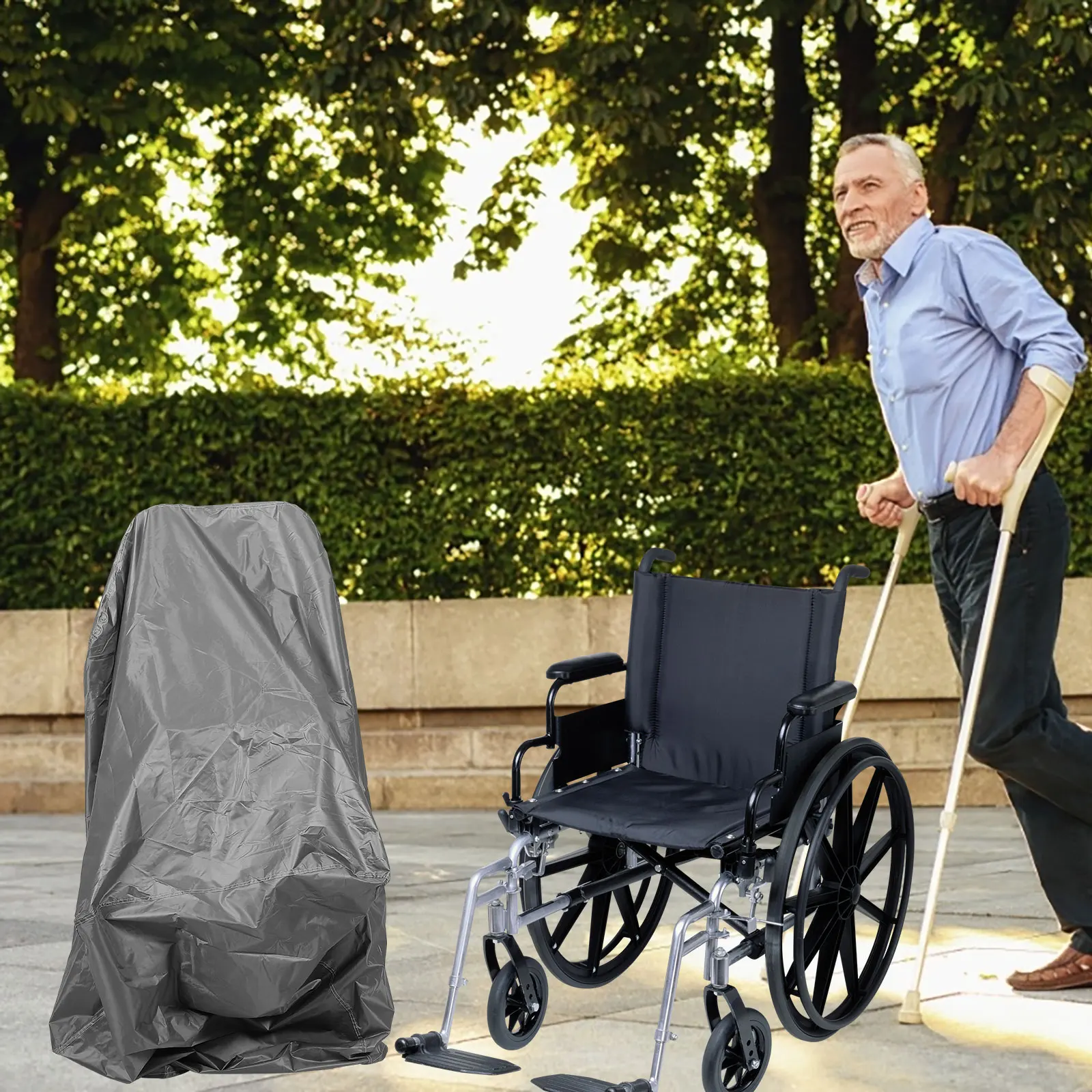 

Waterproof Polyester Wheelchair Cover Protective Sleeve for Electric Wheelchair Dustproof Elderly Scooter Accessory