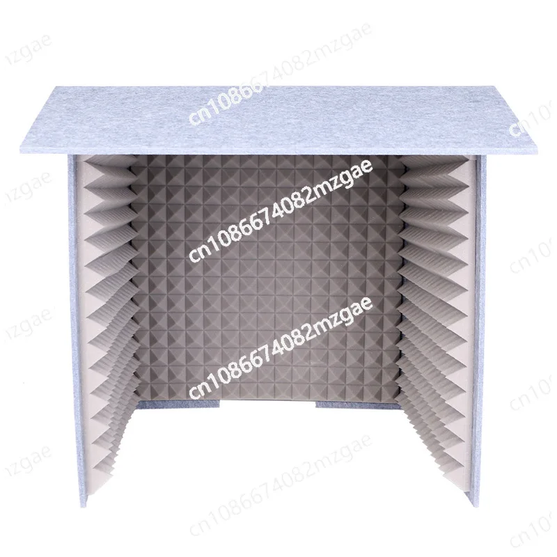 Desktop Simple Recording Booth with Noise Reduction, Office and Home Soundproof Cover for Quiet Reading and Work