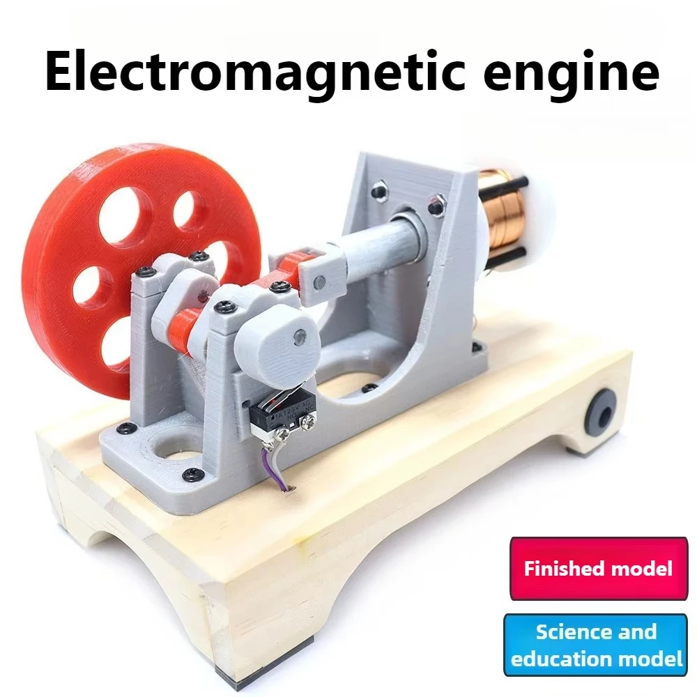 Modello di motore elettromagnetico Esperimento scientifico Giocattolo educativo Modello di motore a pistone monocilindrico a energia magnetica elettrica