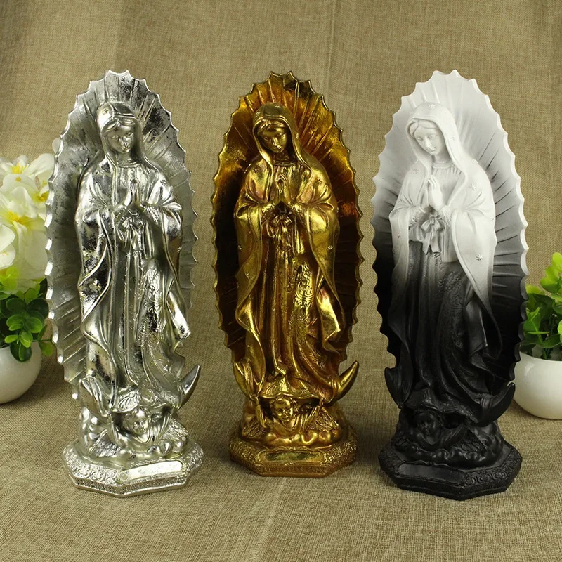 

New solid color Mexican Madonna ornaments religious interior decoration gifts resin crafts