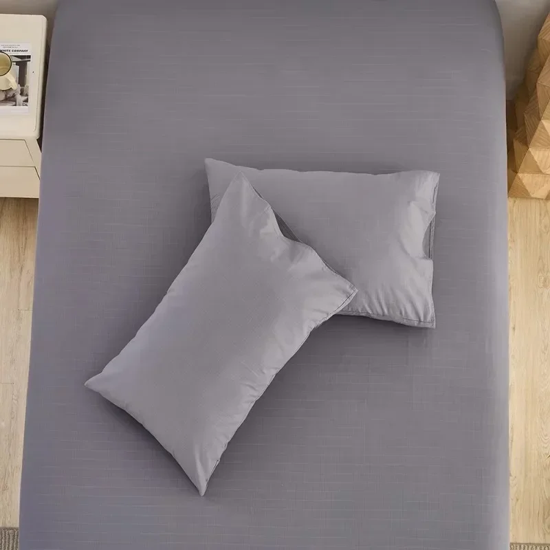 Simple Household Bedding Silver Fiber Cotton Anti-Static Sleeping Aid and Grey 1 Butt Floor Pillowcase