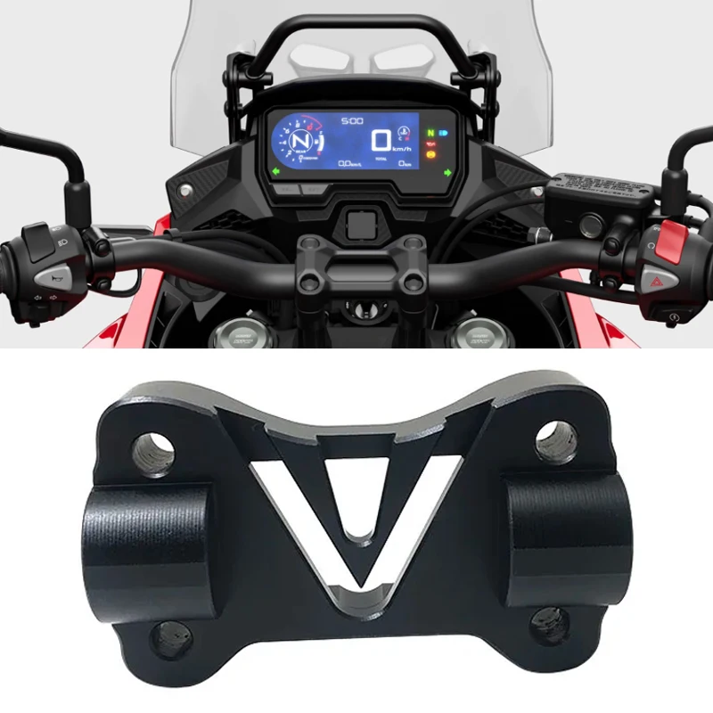 

Для Honda CB500X CB500F CB 500 X CB500 X 500X 2019-2023 2022 Кронштейн адаптера стояка руля Поднимает высоту бар + 20 мм