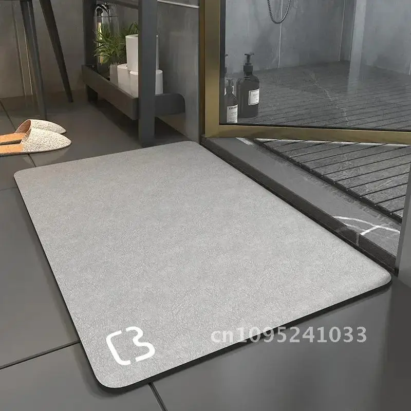 

2023 Upgrade Door Absorbent Mat for Bath Floor Bathroom Rectangle Quick Drying Carpet Mat Absorbent Rug Bathtub Shower