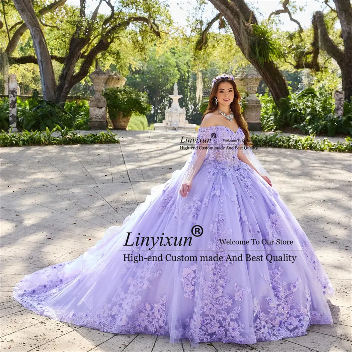 Princess Quinceañera Dress With Beaded Lace Shimmering Tulle Vestidos De 15 Años Lace Up Off Shoulder Sweet 16  Birthday Dress