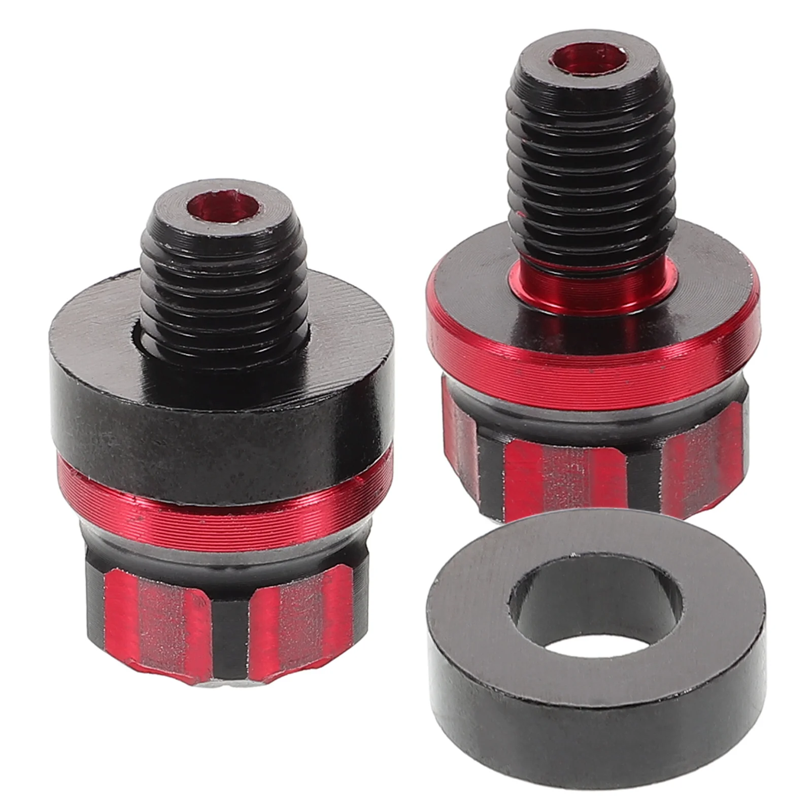 

1 Pair M10 Aluminum Alloy Hole Plugs Rear View Screws Bolts With Ring For Most Motorcycles Atvs Bike Motorcycle Accessories