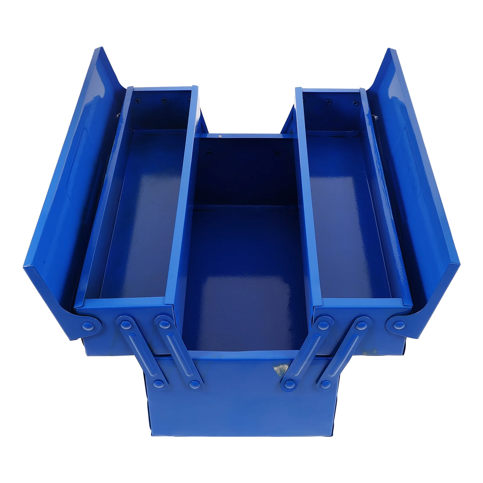 

Tool Storage Box Double Layer Portable Tool Case Foldable H held Toolbox ganizers Travel Suitcase Home Use Compact Size