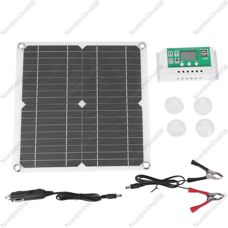 12W Solar Panel Kit 60A 12V Battery Charger with Controller Caravan Boat