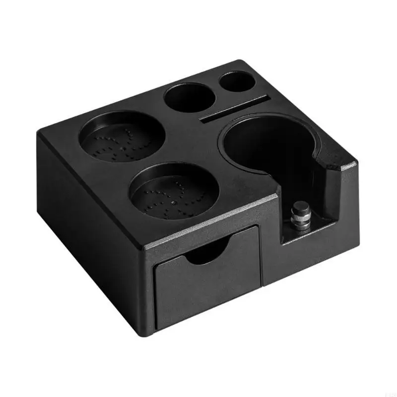 F92F Multifuntional Tamper Station Practical Tamping Station ABS Texture Station Coffee Tool Suitable for Coffee Tool Storage