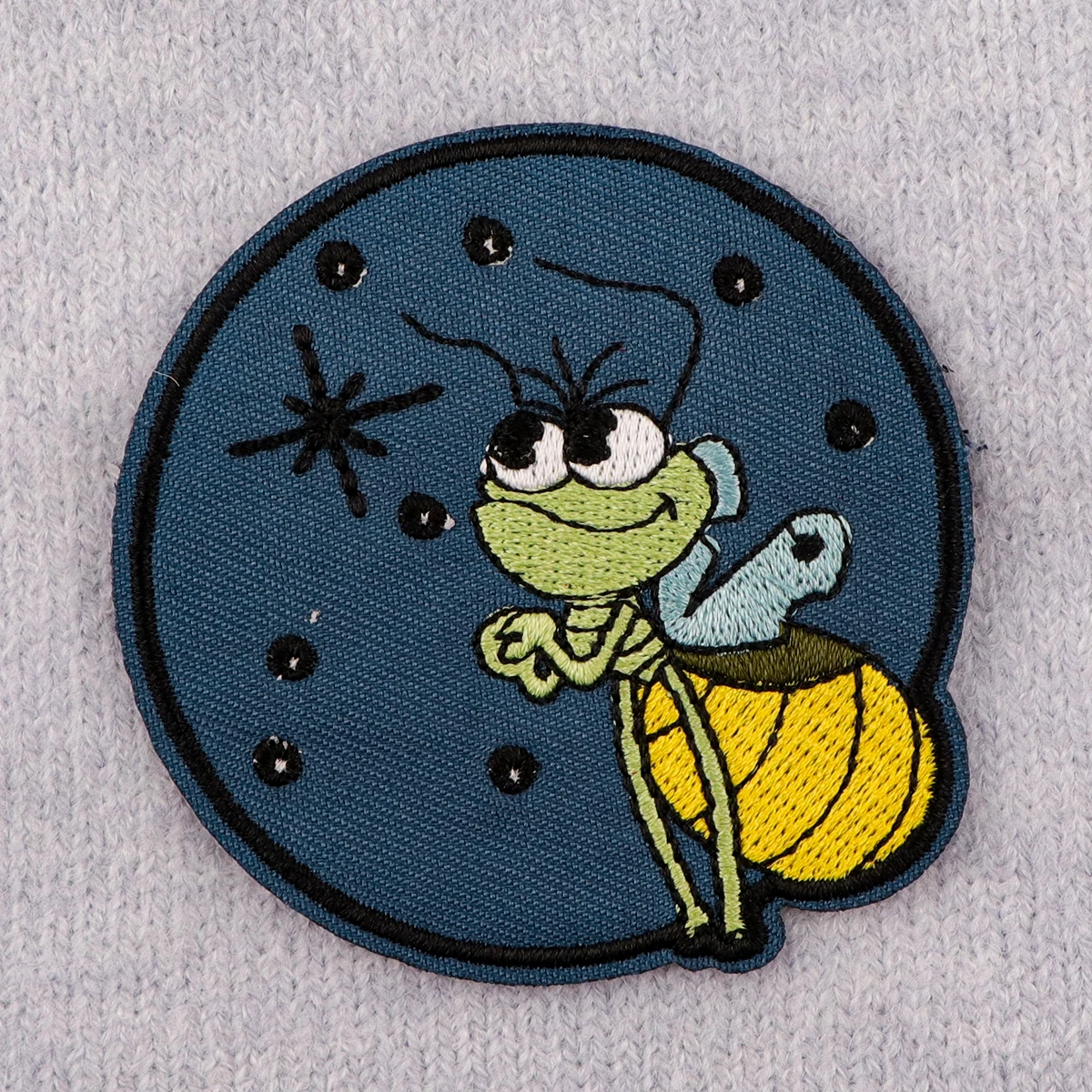 Cute Cartoon Firefly Patch Embroidered Patches On Clothes Iron On Patches For Clothing DIY Patch Jackets Sew Stickers Gifts