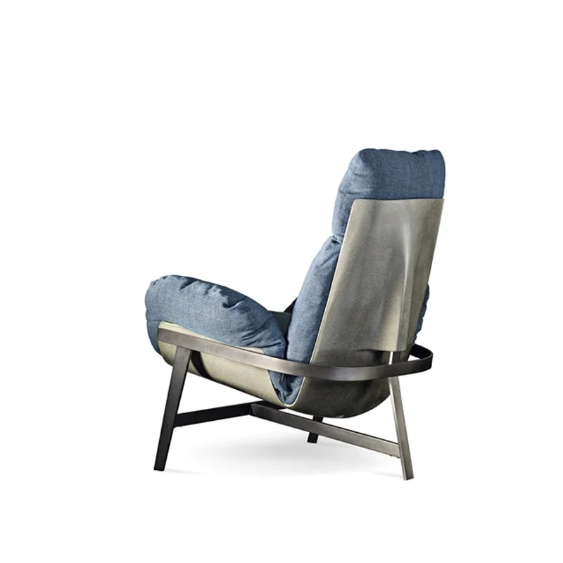 

-for Casual Home Light Luxury Leather Chair Nordic Modern Designer Living Room Lazy Sofa For Dining Bedroom Hotel Leisure Style