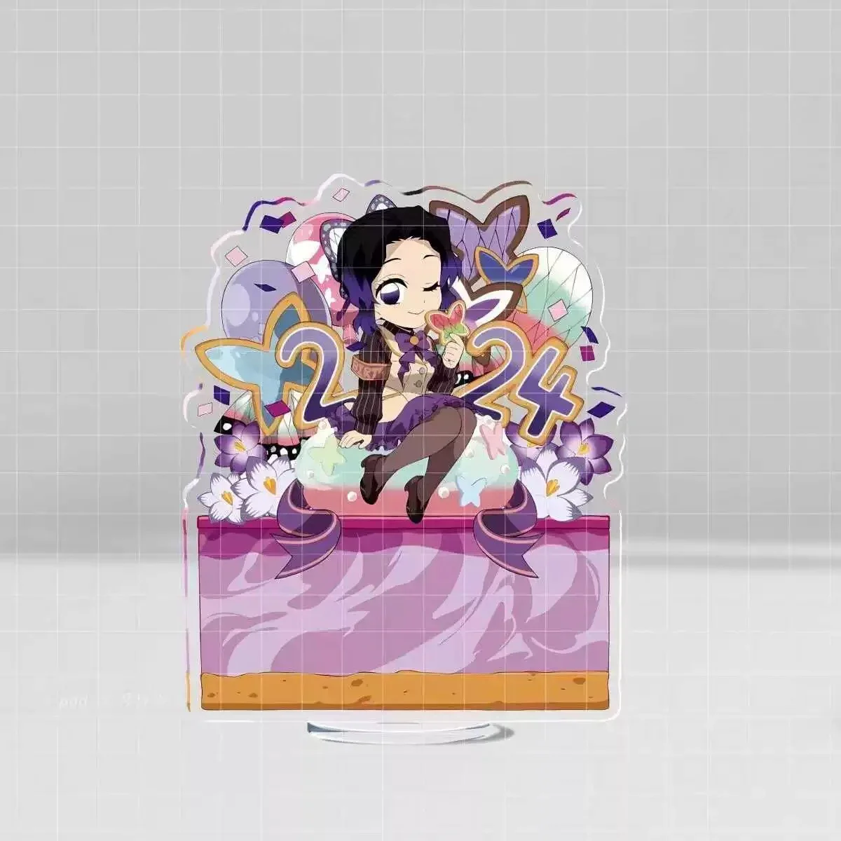 Anime Demon Slayer Tomioka Giyuu Iguro Obanai Kanroji Mitsuri Cosplay Stand Figure Halloween Xmas Acrylic Birthday Ornament Gift