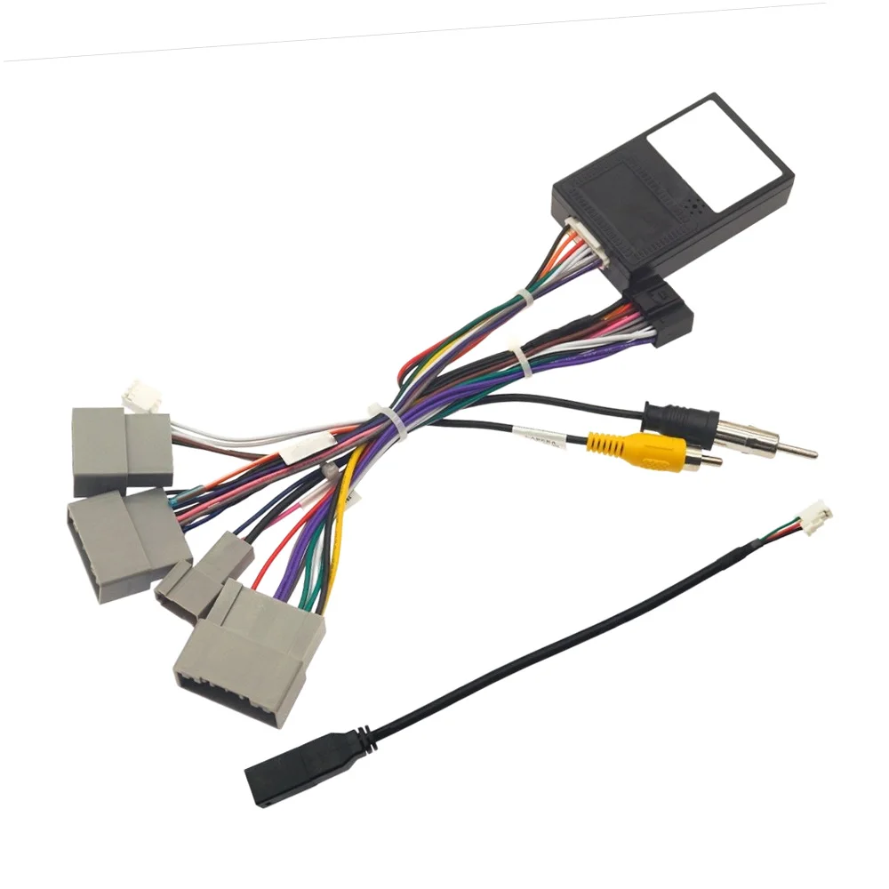 Easy Installation Wiring Kit Navigation Cable 16-pin Adapter Navigation Cable Pure Copper Wires Color-coded Wiring