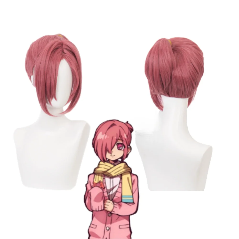 アニメミツバ宗介コスプレウィッグ花子くんコスプレウィッグソフトローズネットピンクウィッグハロウィンヘアロールプレイ小道具