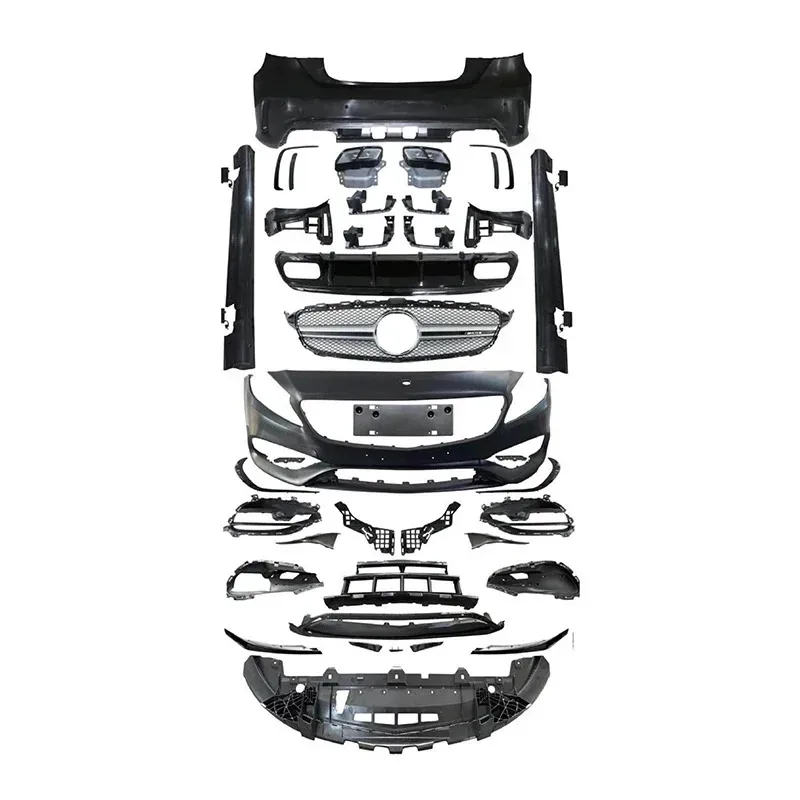 W176 Car Modification Bumper Grille Upgr Body Kit - A-Class W176 Late Change To A45