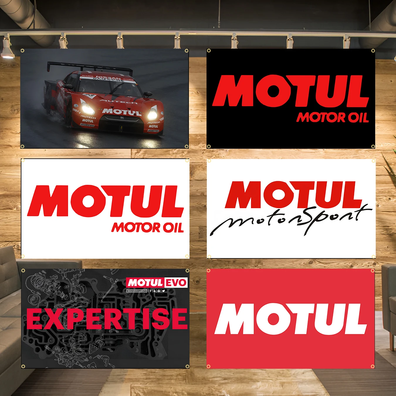 90x150cm 3X5FT M-Motuls Motorcycle Oil Flags Polyester Digital Printing Banner for Bedroom Wall Art Out Door Decoration