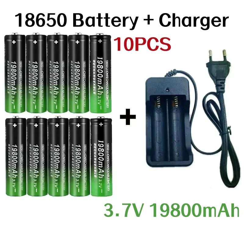 Rechargeable Battery for Remote Control Screwdriver, 18650 Battery, 19800mAh, 3.7V Charger, 18650Li-ion Batteries, Newest, 2024