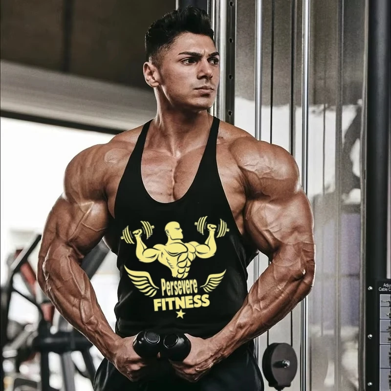 Quick-Drying Sleeveless Sports Vest - Loose Fit for Gym, Fitness, Bodybuilding & Training - Durable Double-Thread Sewn