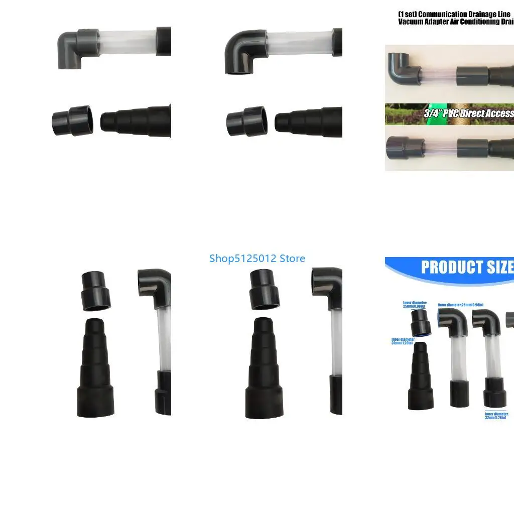 G8TC Air Conditioner Drain Vacuum Adapter Upgraded Set for Quick and Smooth Waterflow