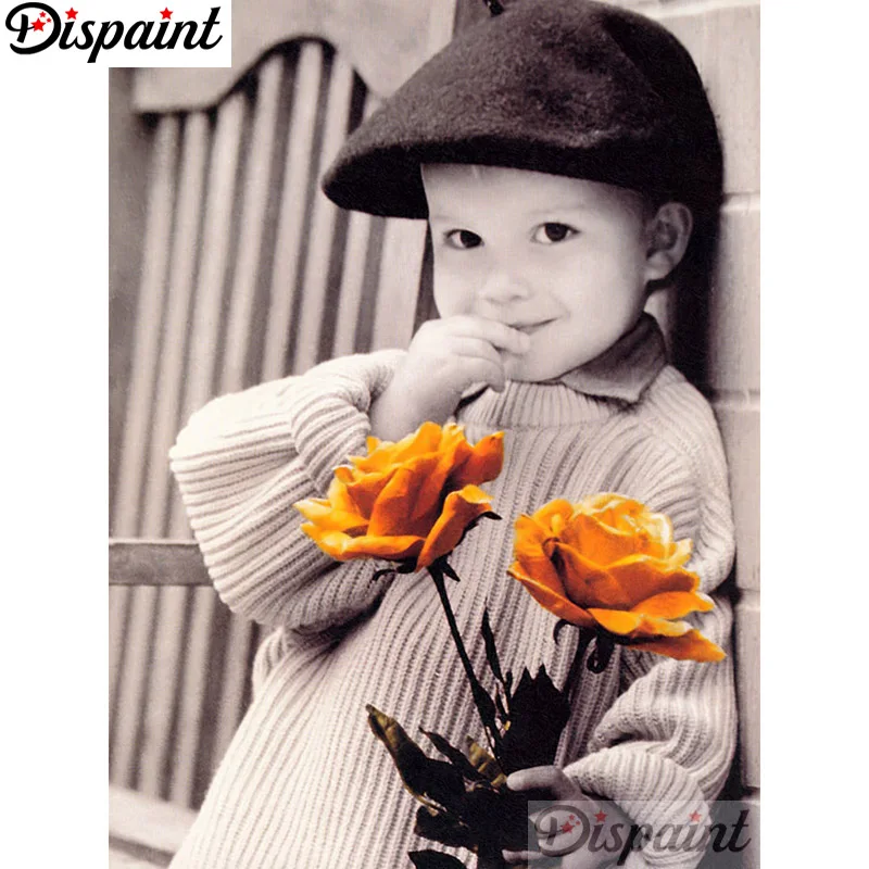 

Dispaint Full Square/Round Drill 5D DIY Diamond Painting "Flower girl" Embroidery Cross Stitch 3D Home Decor A11160